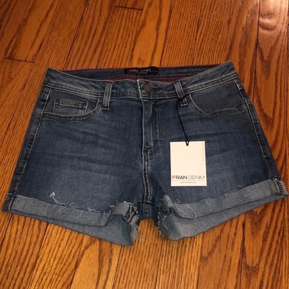 Fran Denim Sarah Shorts - Picture 1 of 4